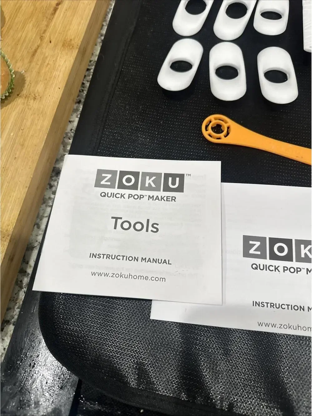 Lot Accessories ONLY - ZOKU Quick Pop Set Pops Molds Tools Kit Recipe Book *